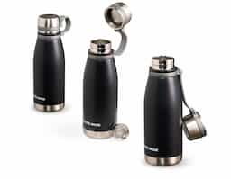 Garrafa térmica com infusor de bebidas, fabricada em aço inoxidável 316, garantindo durabilidade e resistência à corrosão. Possui capacidade de 650ml, ideal para transportar chás, cafés ou infusões. A tampa é equipada com uma alça de silicone, facilitando o transporte.