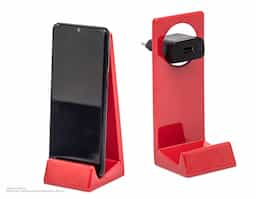 Suporte plástico para celular, ideal para manter o aparelho em posição vertical ou horizontal. Compacto e leve, oferece estabilidade ao dispositivo, sendo adequado para diversas superfícies. Seu design simples permite fácil transporte, ideal para uso em mesas de trabalho, viagens ou para assistir vídeos de forma prática e confortável. Compatível com diferentes modelos de smartphones.