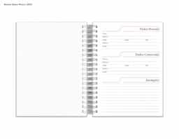 Agenda Diária Modelo 2025, ideal para organização pessoal e profissional. Contém páginas datadas para planejamento diário, com espaço para anotações, compromissos e tarefas. Capa resistente, acabamento elegante e tamanho compacto, fácil de transportar. Ferramenta prática para gerenciar rotina e manter o foco.