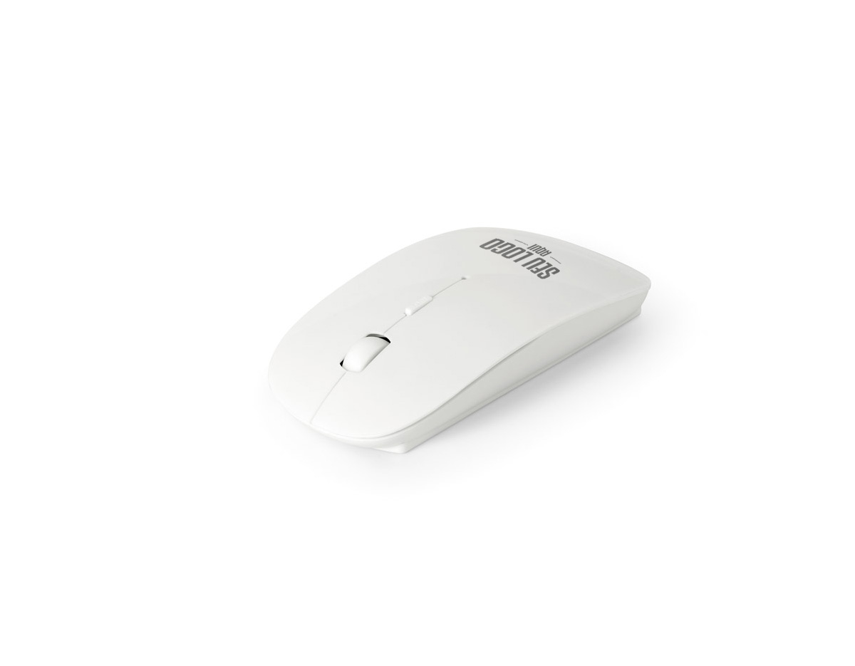Mouse wireless 2.4G com material ABS. Incluso 2 pilhas AAA. Acompanha caixa transparente.