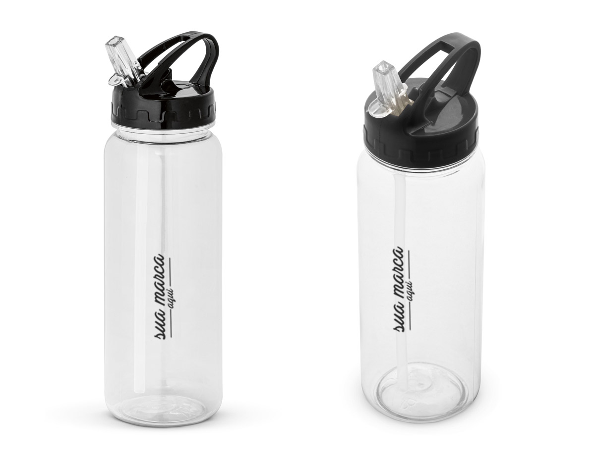 Squeeze com tampa em PP canudo incluso capacidade: 610 ml