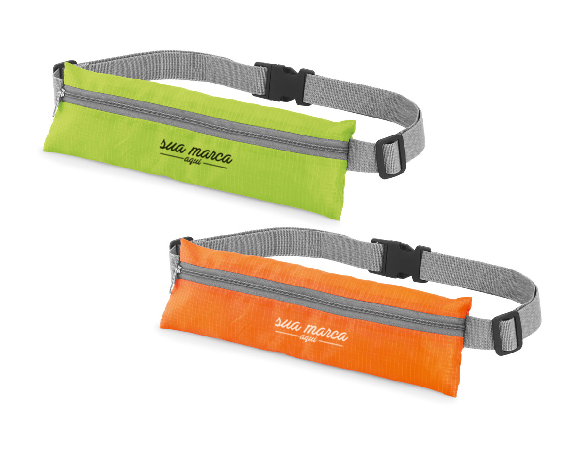 bolsa de cintura. 210D ripstop. com saída para fone de ouvido.