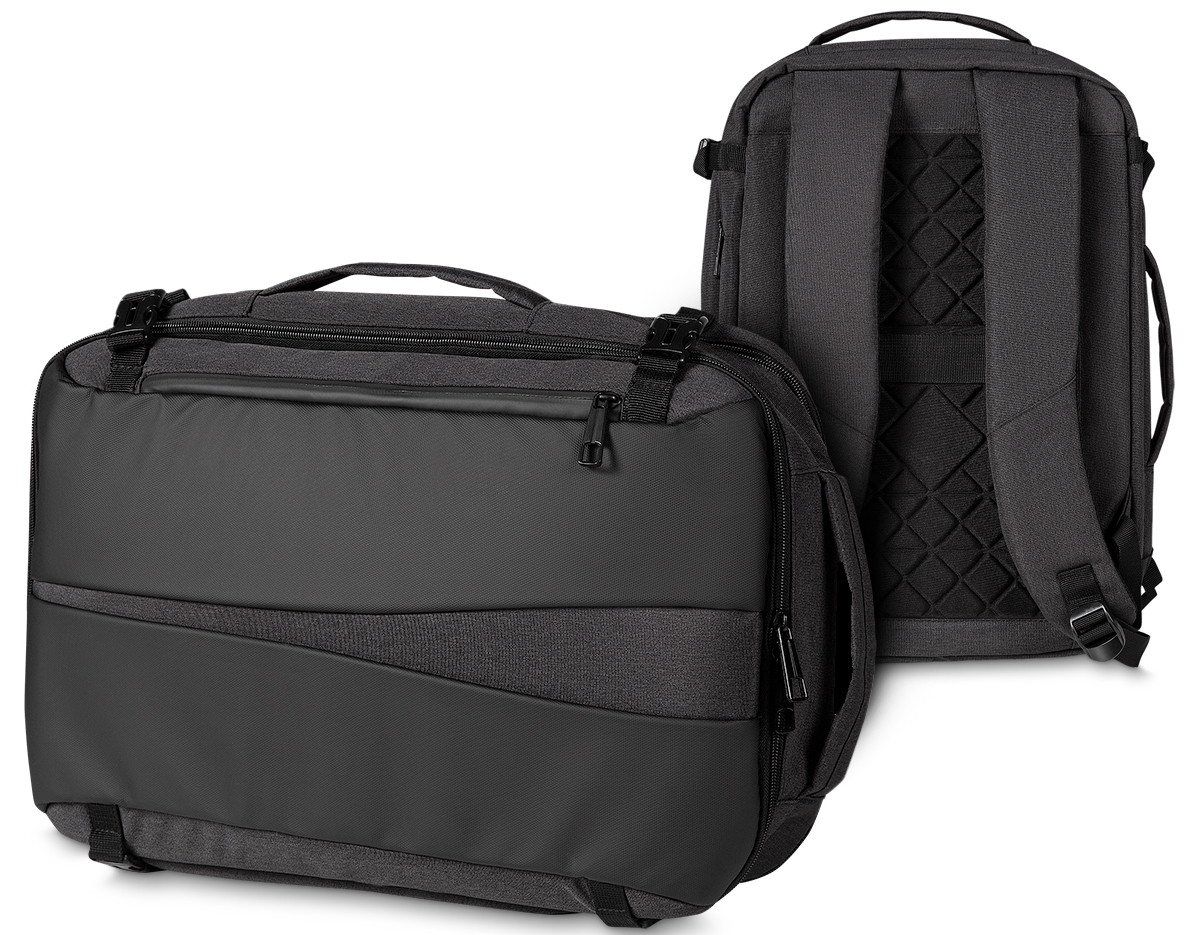 Mochila e Pasta para notebook em tecido poliéster Compartimento para notebook.
Tamanho total do Notebook - 17