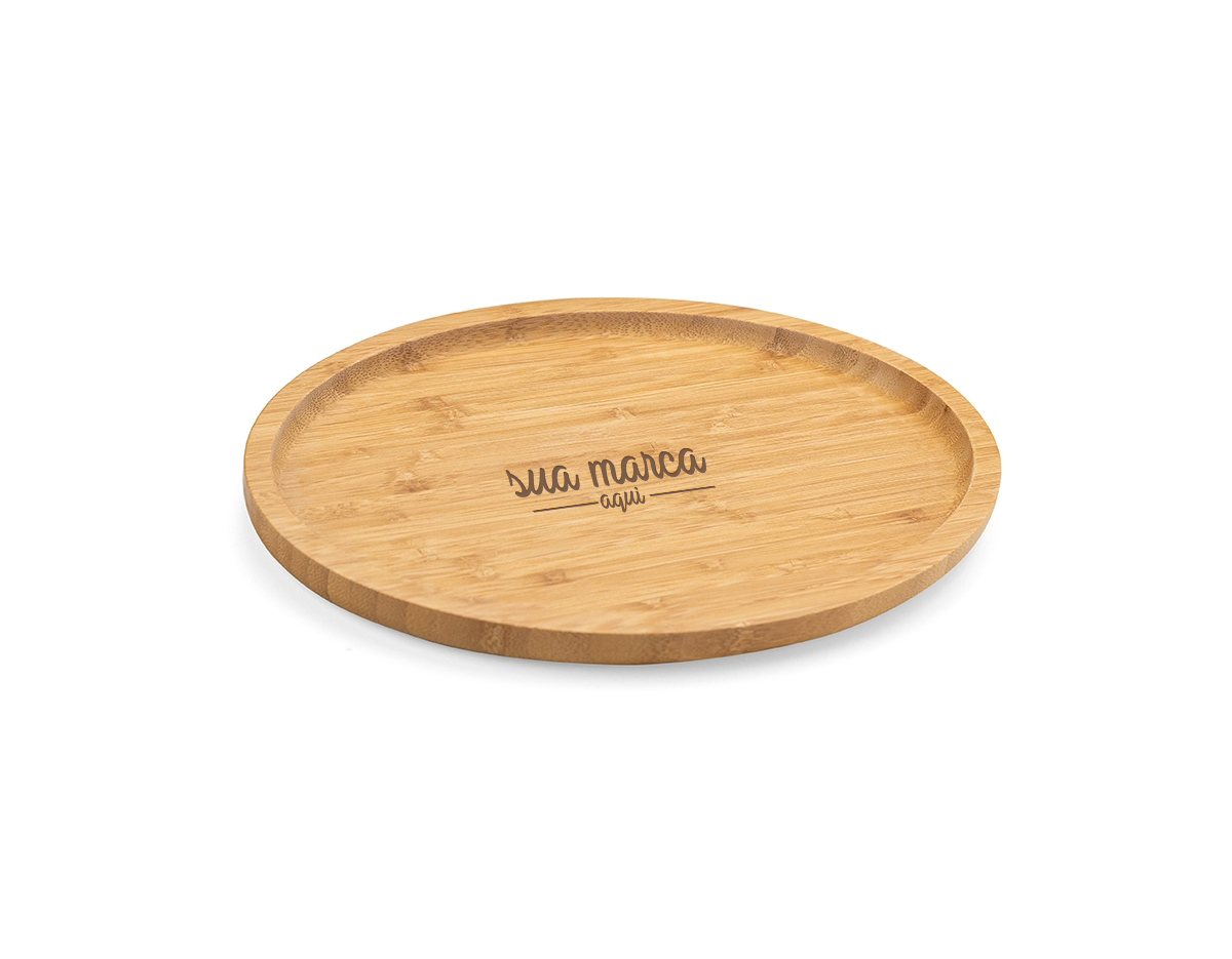 Petisqueira de bambu oval 28,5 x 20,5