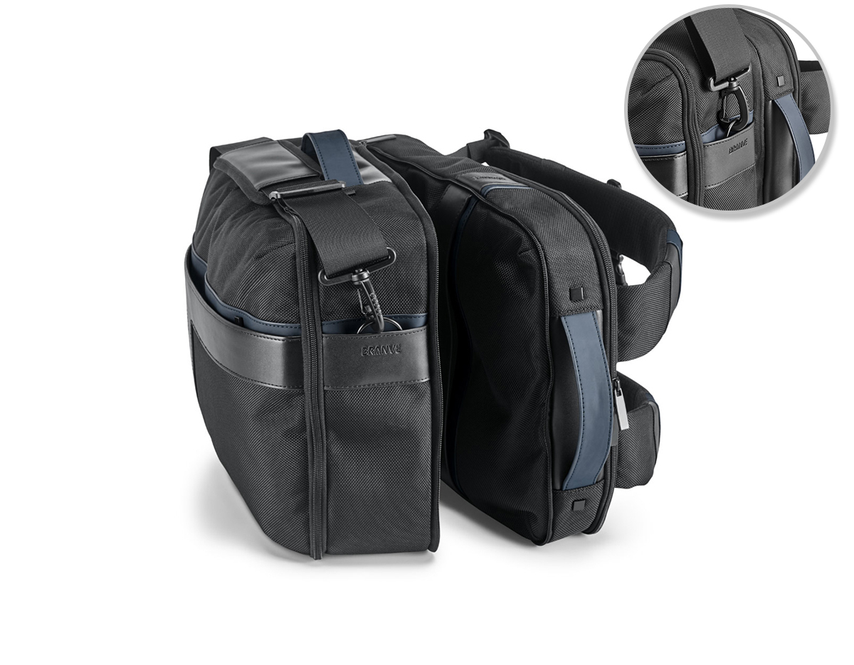A DYNAMIC Backpack é uma mochila urbana que se distingue pela sua versatilidade e dualidade. O seu design eficiente permite-lhe que seja um objeto único e versátil que se multiplica discretamente numa mochila e numa sacola de viagem. 300 x 420 x 75 mm