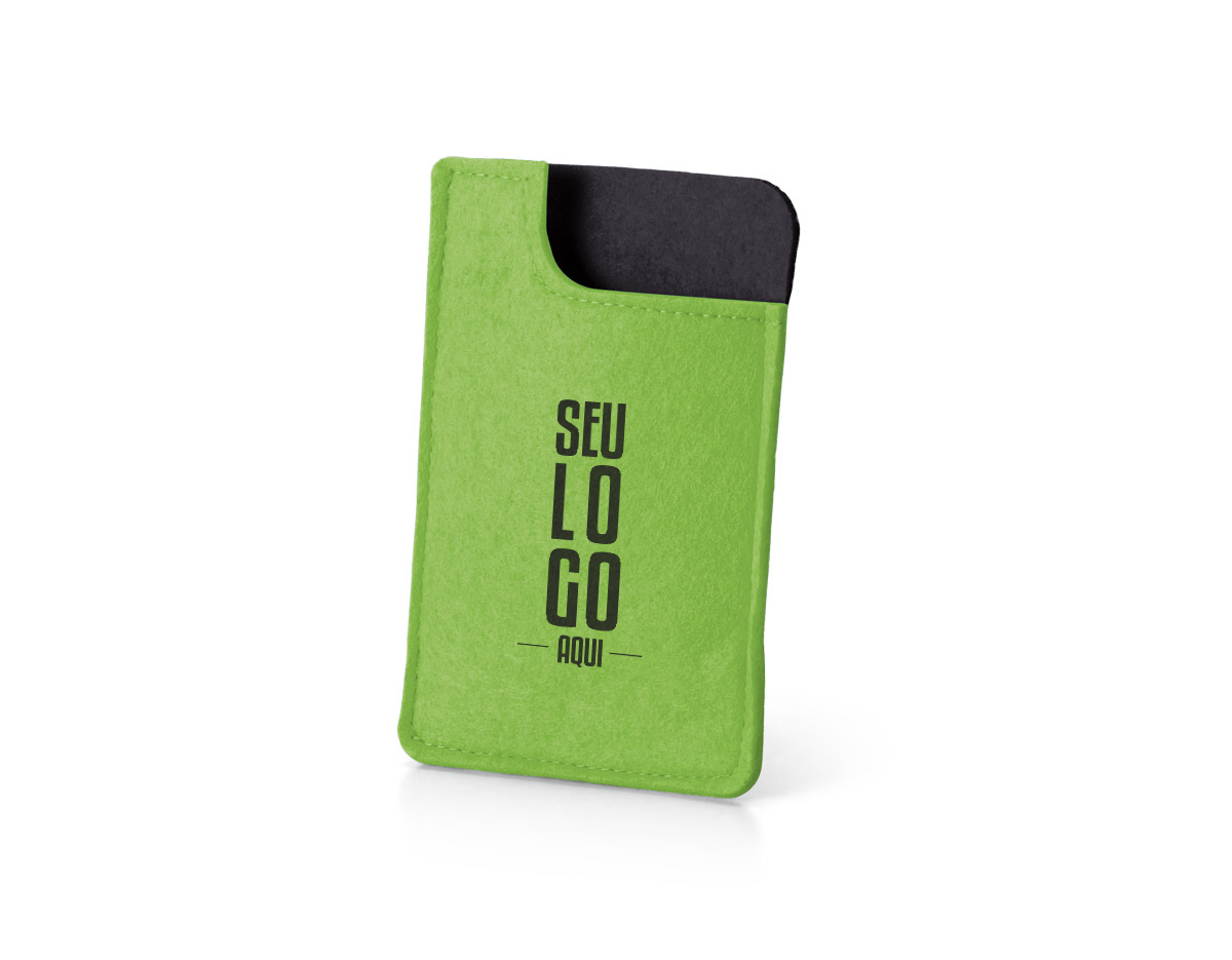 Bolsa para celular. Feltro. 83 x 134 x 6 mm