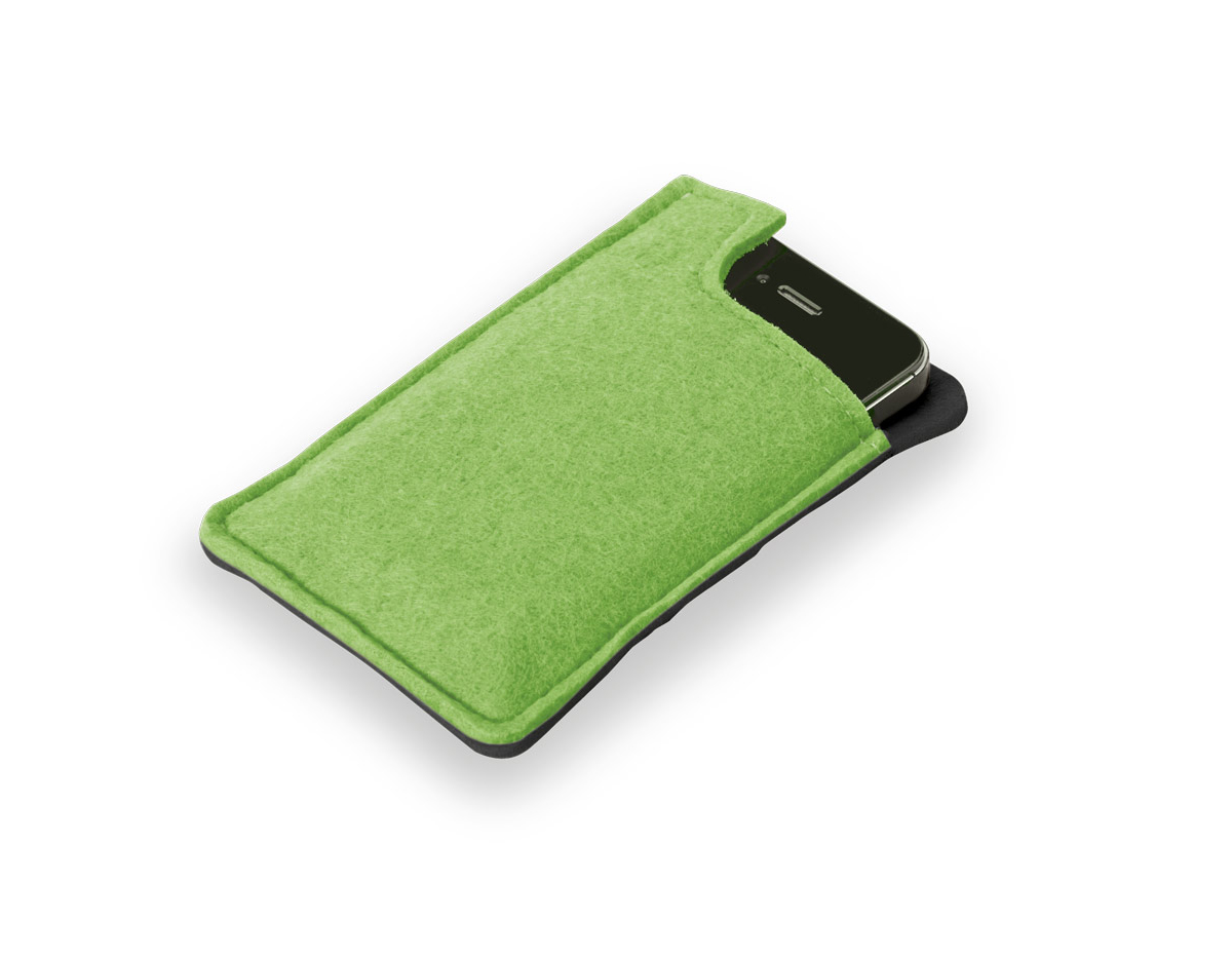 Bolsa para celular. Feltro. 83 x 134 x 6 mm