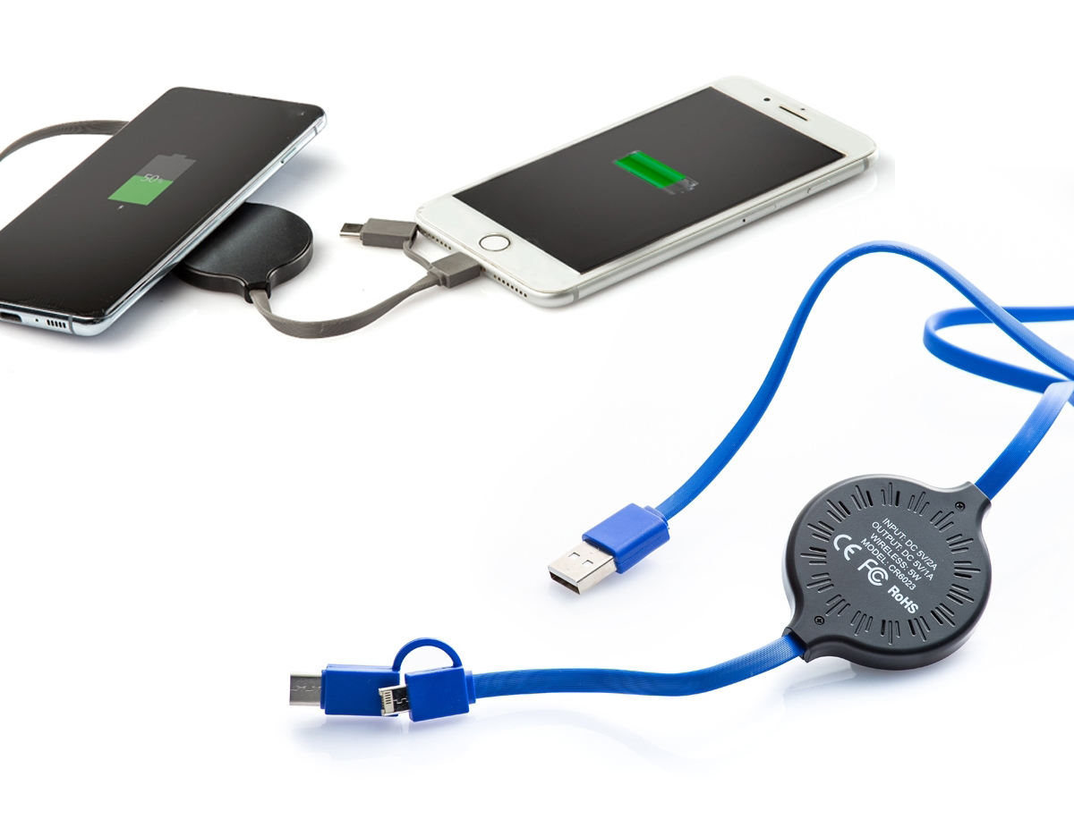 Cabo de indução 3 em 1: compatível com entradas tipo-C, Lightning (iOS) e V8 (Android), oferecendo versatilidade para diversos dispositivos. Além disso, proporciona carregamento por indução, eliminando a necessidade de cabos em certas situações. Uma solução conveniente e eficiente para manter seus dispositivos carregados em qualquer lugar.
