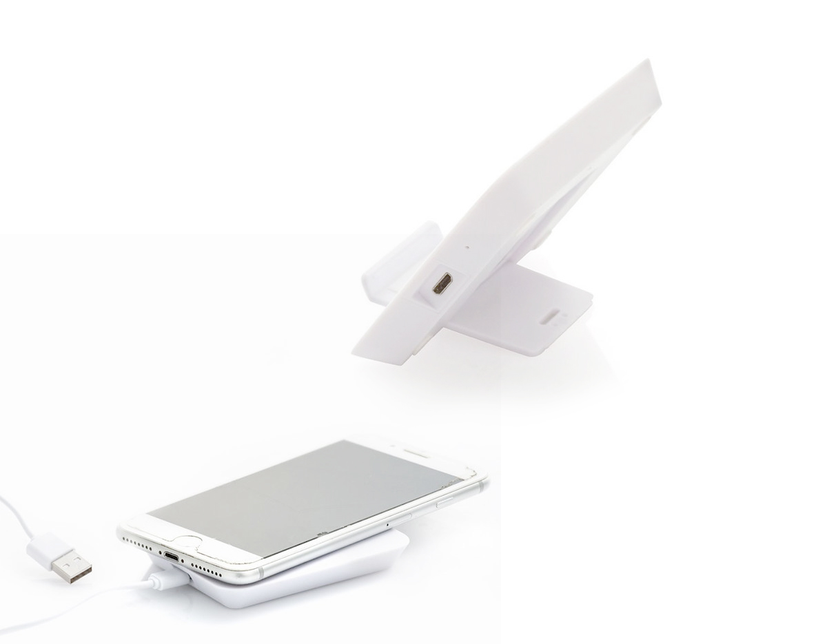 Este carregador wireless suporta entrada de 5V/1A e oferece saída de 5V/700mA, compatível com dispositivos que utilizam tecnologia QI. Além de carregar seu smartphone, pode ser usado como suporte para maior conveniência. Certificado pela CE e RoHS, garante segurança e qualidade.