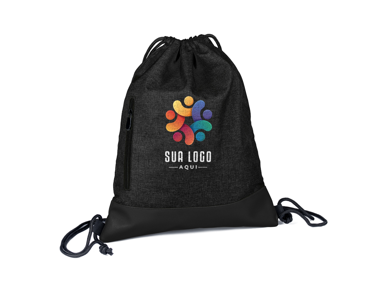 Esta sacola/mochila é feita de tecido poliéster 210D com revestimento em PU, garantindo durabilidade e resistência. Com design versátil, pode ser usada tanto como mochila quanto como sacola, adaptando-se a diversas situações. Seu material leve e fácil de limpar a torna uma opção prática para o dia a dia, ideal para transportar objetos com conforto e estilo.