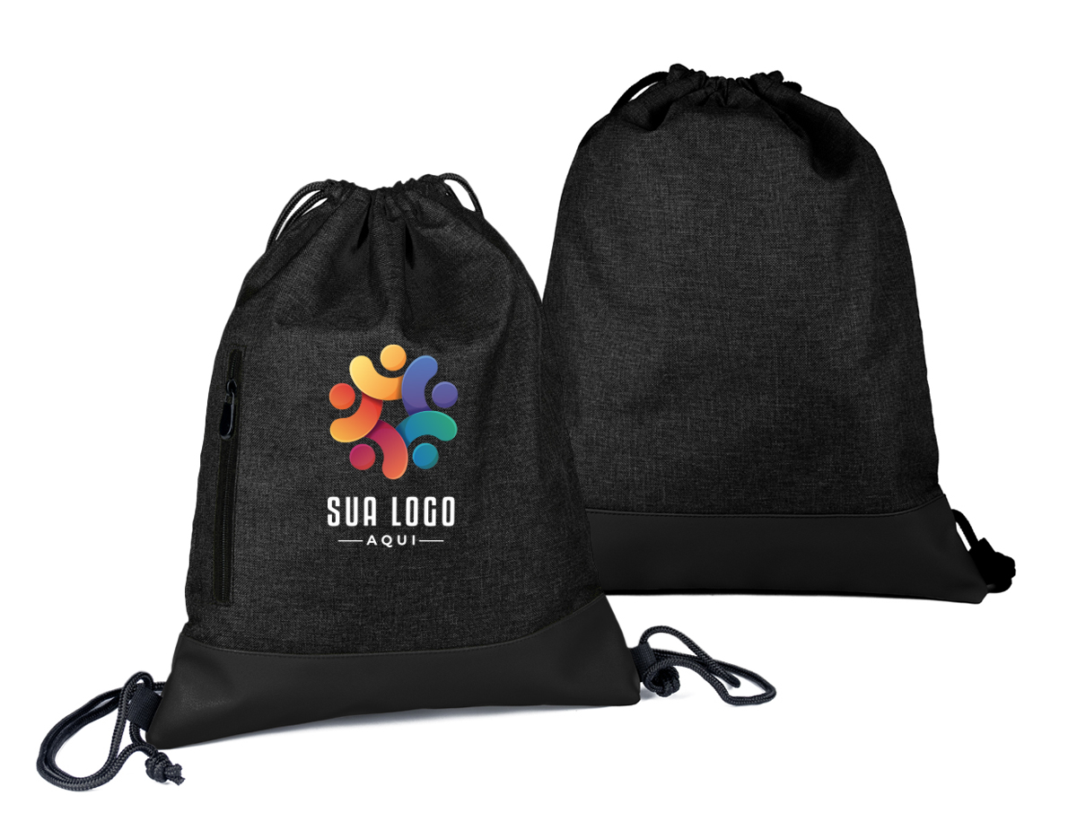 Esta sacola/mochila é feita de tecido poliéster 210D com revestimento em PU, garantindo durabilidade e resistência. Com design versátil, pode ser usada tanto como mochila quanto como sacola, adaptando-se a diversas situações. Seu material leve e fácil de limpar a torna uma opção prática para o dia a dia, ideal para transportar objetos com conforto e estilo.