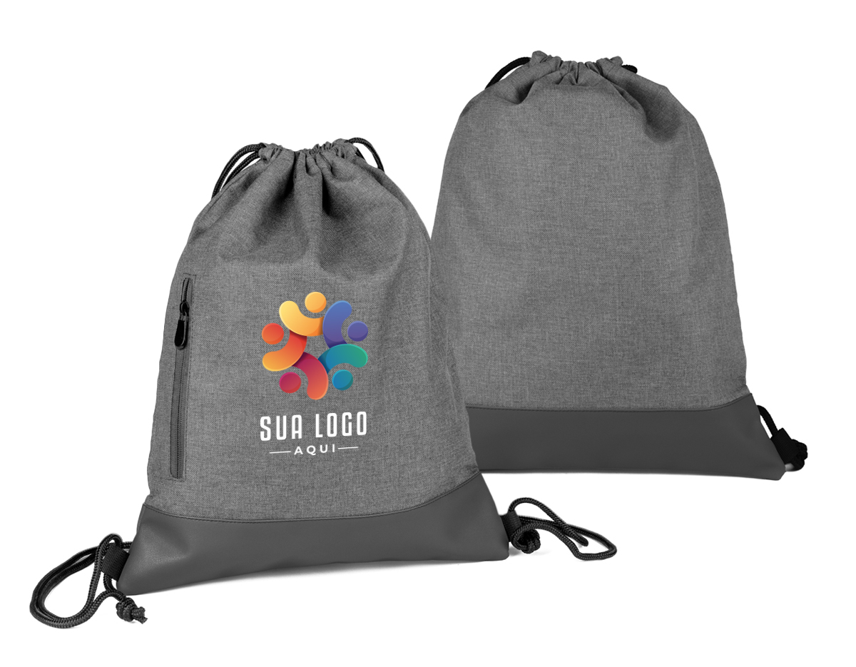Esta sacola/mochila é feita de tecido poliéster 210D com revestimento em PU, garantindo durabilidade e resistência. Com design versátil, pode ser usada tanto como mochila quanto como sacola, adaptando-se a diversas situações. Seu material leve e fácil de limpar a torna uma opção prática para o dia a dia, ideal para transportar objetos com conforto e estilo.