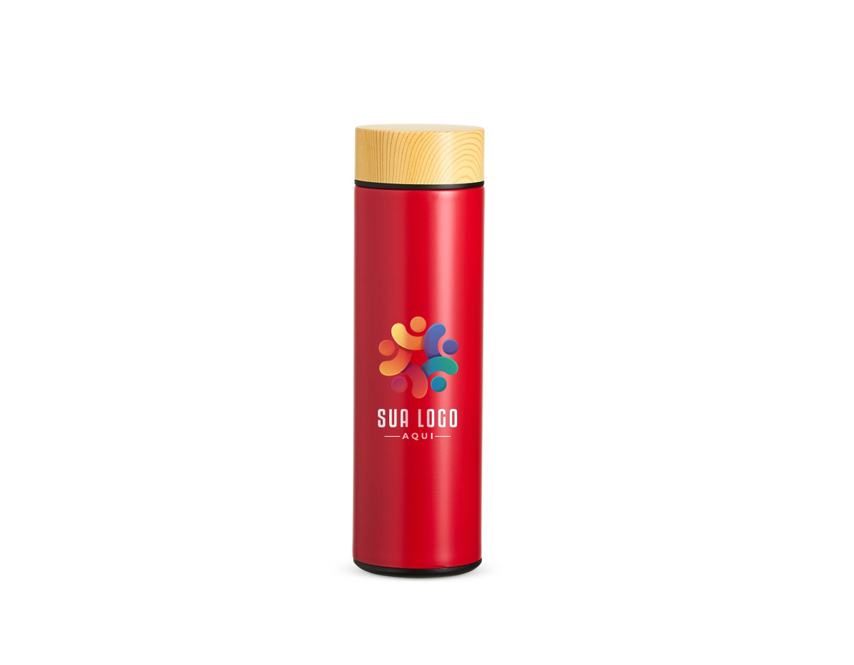 A garrafa térmica de 450 ml é feita em inox e possui parede dupla, garantindo excelente isolamento térmico. Inclui um infusor, ideal para chás ou frutas, e uma tampa rosqueável que conta com um elegante detalhe em madeira. Seu design combina funcionalidade e estética, tornando-a uma escolha prática para manter suas bebidas na temperatura desejada.