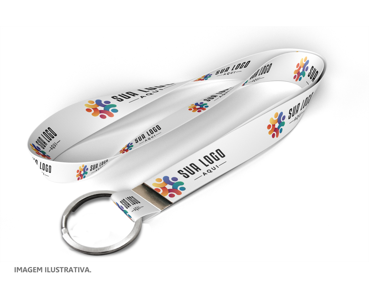 Cordão de 140 cm de comprimento e 2,0 cm de largura, com argola redonda. Ideal para uso em acessórios como chaveiros, crachás e outros itens, oferecendo praticidade e resistência. Seu design simples e funcional proporciona facilidade de manuseio e durabilidade no uso diário.