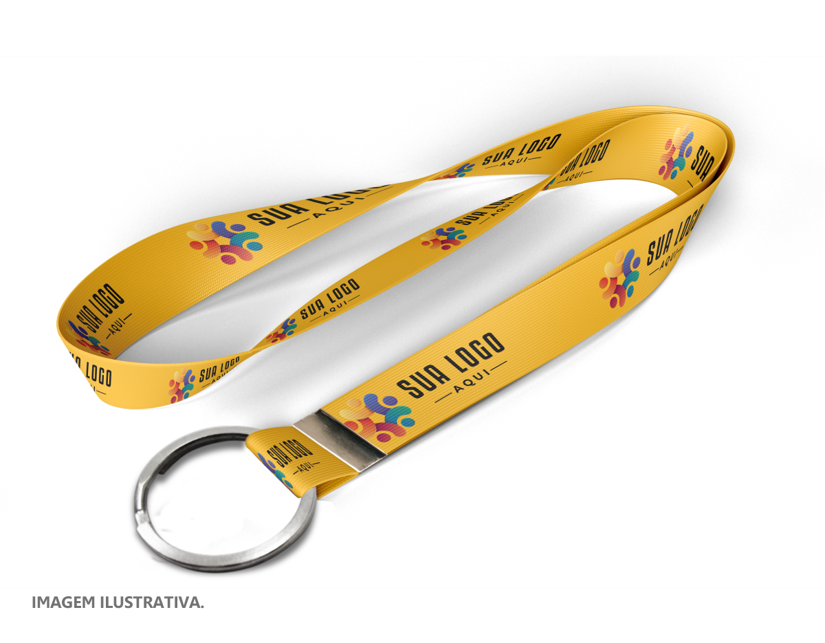 Cordão de 140 cm de comprimento e 2,0 cm de largura, com argola redonda. Ideal para uso em acessórios como chaveiros, crachás e outros itens, oferecendo praticidade e resistência. Seu design simples e funcional proporciona facilidade de manuseio e durabilidade no uso diário.