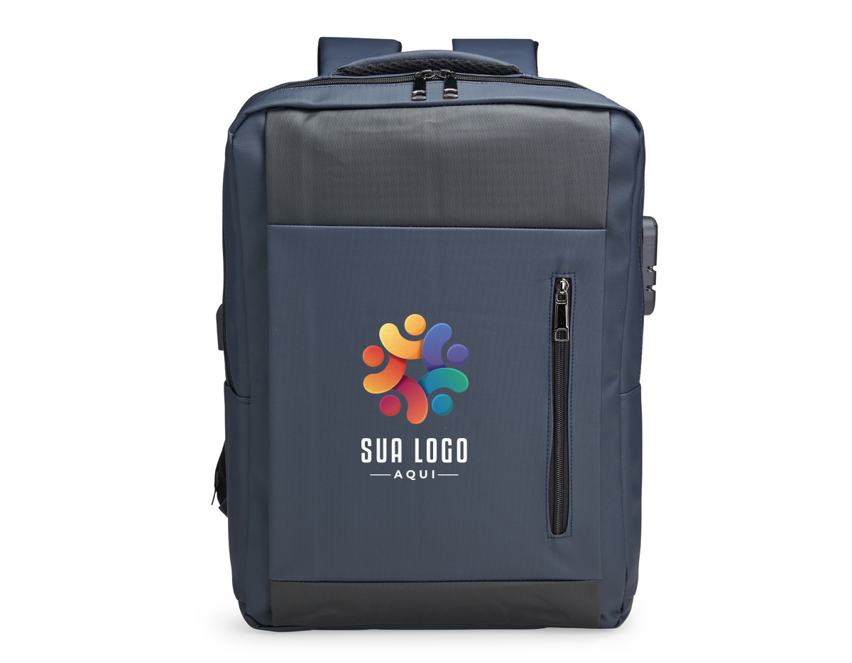 Proteção, segurança e praticidade em um só modelo! Esta mochila de 22 litros é confeccionada em poliuretano impermeável, garantindo resistência e proteção extra contra chuva e respingos. Seu compartimento principal inclui um espaço acolchoado para notebook de até 17 polegadas, enquanto o cadeado numérico TSA adiciona uma camada extra de segurança, tornando-a uma opção antifurto ideal para o dia a dia. Conta ainda com dois bolsos laterais para itens de fácil acesso e adaptador USB para carregar dispositivos com mais praticidade. O transporte é confortável e respirável, graças à alça de mão e às alças para as costas com revestimento espumado.