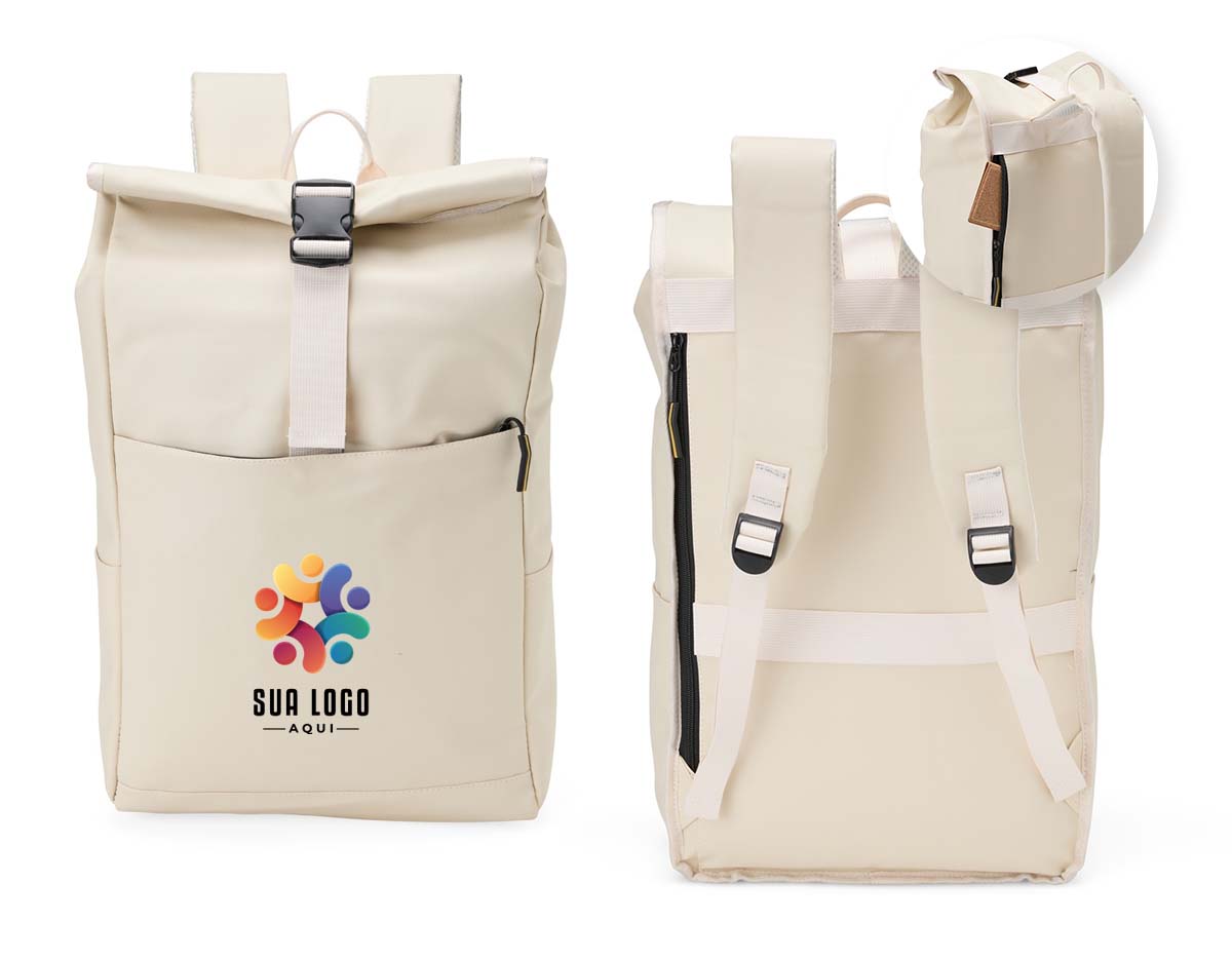 Design funcional e resistente! A mochila de poliuretano impermeável de 23 litros é a escolha ideal para quem busca segurança no transporte de itens. Com três compartimentos, sendo o principal com bolso interno, fechamento em velcro e fivela, além de um compartimento traseiro no estilo antifurto, esta mochila oferece organização e proteção para os pertences. Conta também com dois bolsos laterais de fácil acesso, alça para engate em malas de viagem, alça de mão e alças para costas ajustáveis com revestimento espumado, garantindo conforto durante o uso.