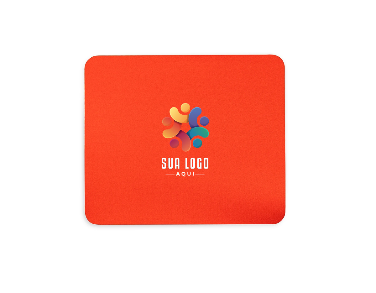 Mouse pad flexível em poliéster com base antiderrapante feita em borracha