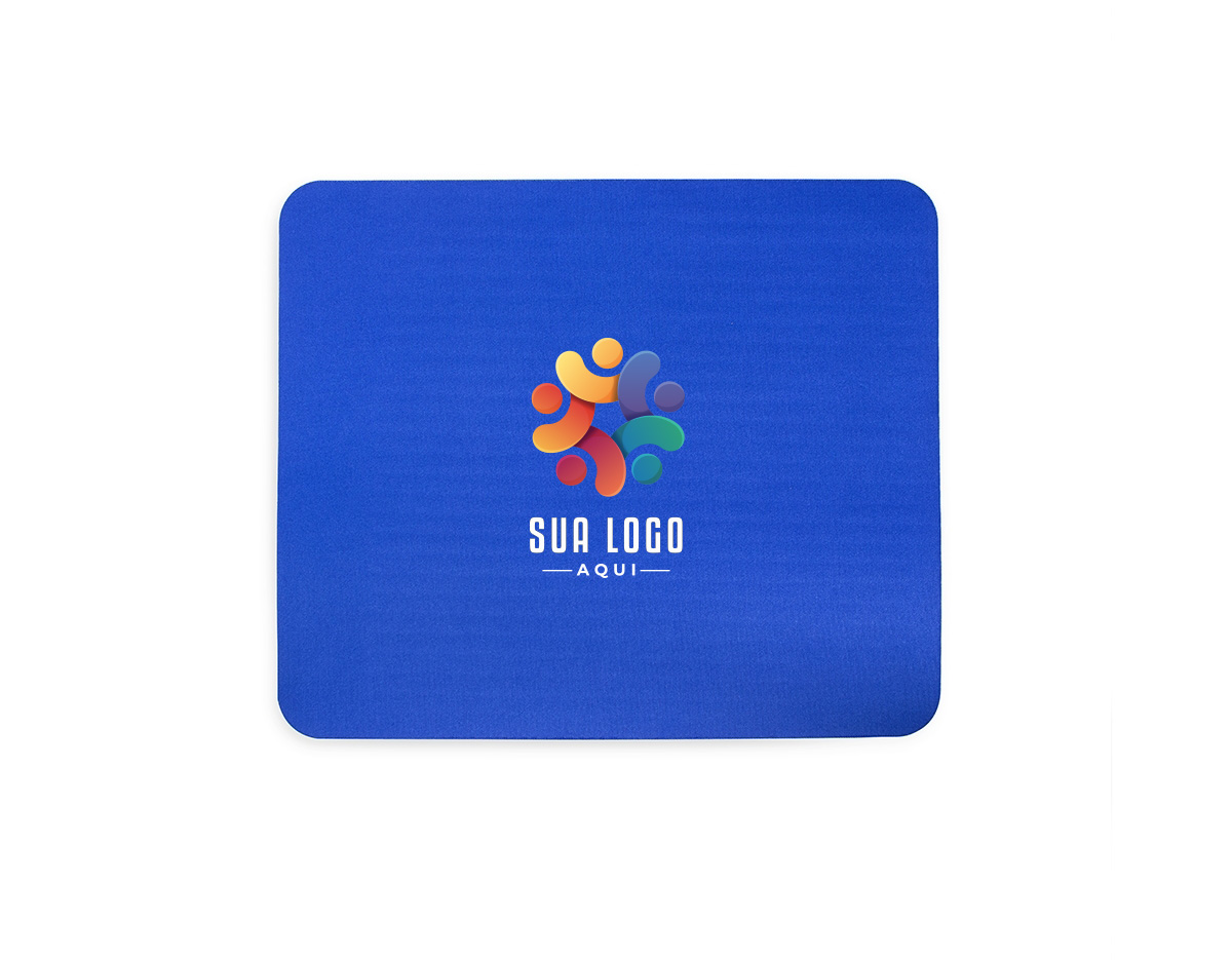 Mouse pad flexível em poliéster com base antiderrapante feita em borracha