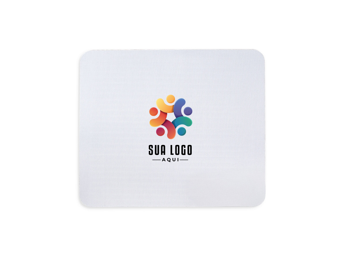 Mouse pad flexível em poliéster com base antiderrapante feita em borracha